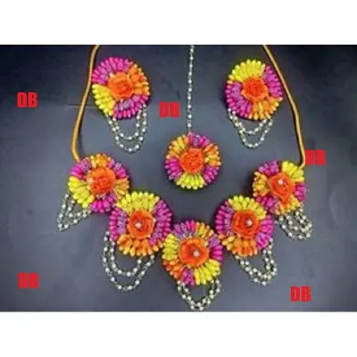 Picture of Artificial Flower Gorgeous Bridal Set3 Piece set