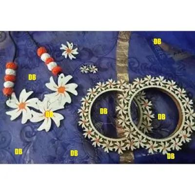 Picture of Hand painting Wooden exclusive Jewellery set