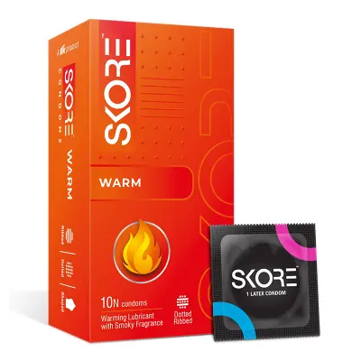 Picture of Skore Warm Extra excitment Condom 10's Pack