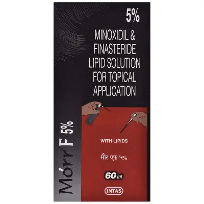 Picture of Morr F 5% - Bottle of 60ml Solution with Minoxidil and Finasteride