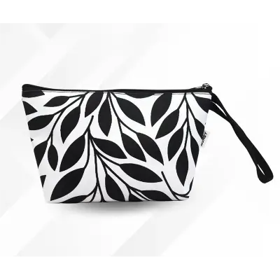 Picture of Makeup Bag Pouch White And Black - White