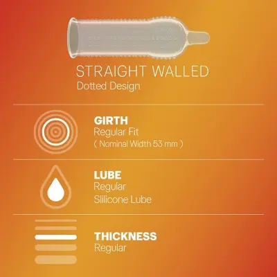 Picture of Durex Extra Dots extra simulation Condom -3 pcs