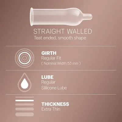 Picture of Durex Extra Thin Intense Chocolate Condom -3 pcs - Chocolate