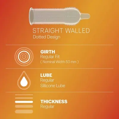 Picture of Durex extra Dots Extra Simulation for her Condom -10 pcs