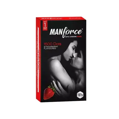 Picture of Manforce Strawberry Flavoured Condom -10 pcs
