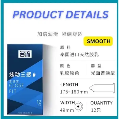 Picture of Celebrity Close Fit Dotted Small Condom 49mm Condom - 10Pcs