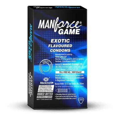 Picture of Manforce Game Exotic Flavoured Condom-10 Pcs