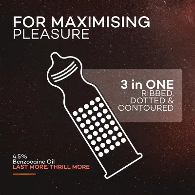 Picture of Manforce Overtime Orange Flavoured Condom- 10 Pcs