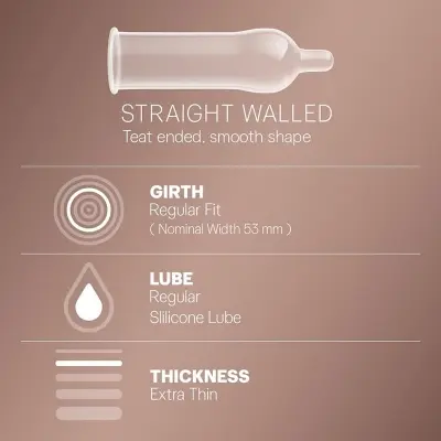 Picture of Durex Extra Thin Intense Chocolate Condom -10 pcs - Chocolate