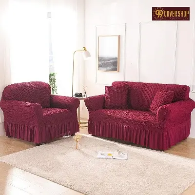 Picture of 2+2+1 turkey sofa cover very soft and comfortable spandex cover