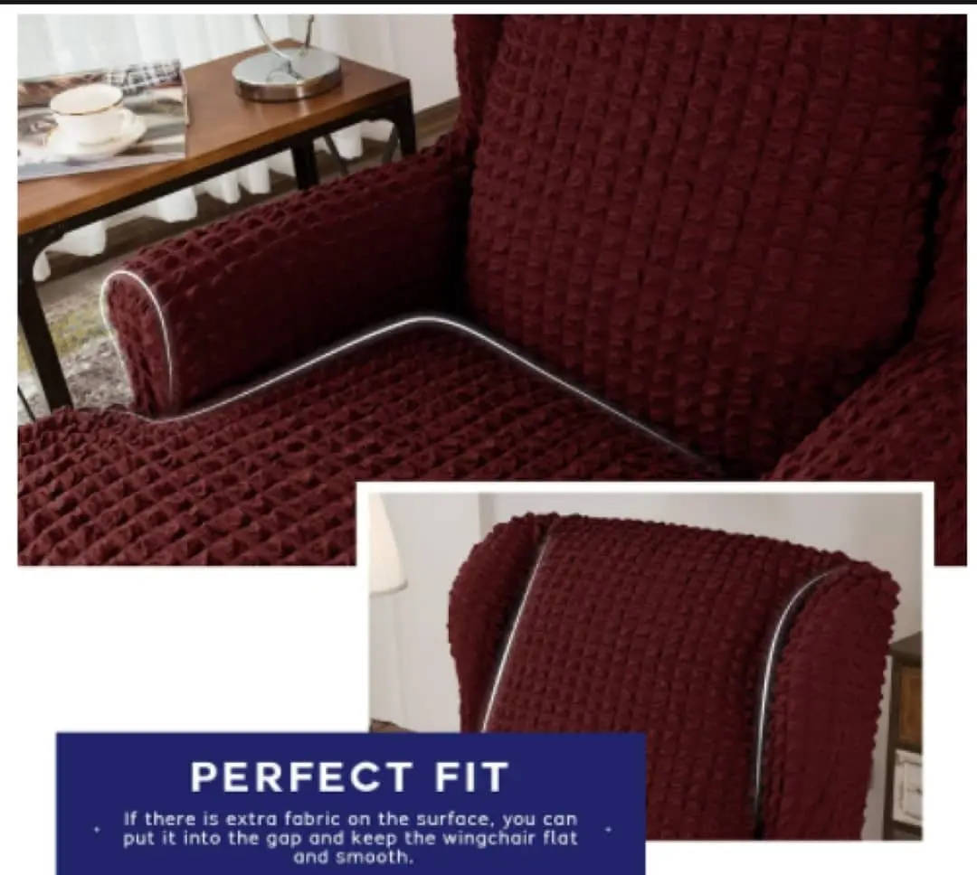 Picture of 2 seat sofa cover very soft and comfortable turkish spandex cover