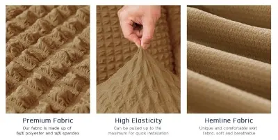 Picture of 2 seat sofa cover very soft and comfortable turkish spandex cover