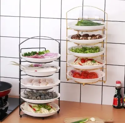 Picture of Kitchen Punch Free 5 Layer Portable Space Saving Dish Rack