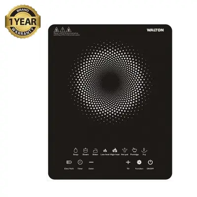 Picture of Walton WI-COOK MASTER Induction Cooker - 2000W, Multiple temperature sensor technology, Multi intelligent cooking system and Auto Safety Shut off