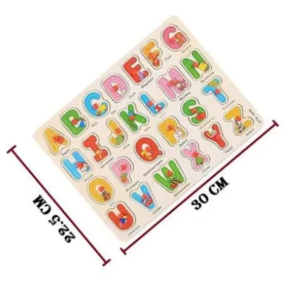Picture of Wooden Puzzle Alphabet Abcd - Baby Toys