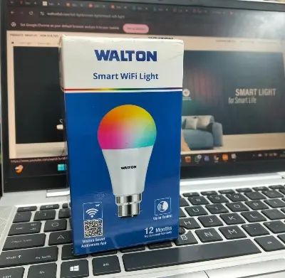 Picture of Walton Smart (wifi) LED bulb 12watt, 16 MILLION COLORS, CHANGING WATT FROM 0.5W-11.5W - Voice Control, Google Assistant and Alexa Support 