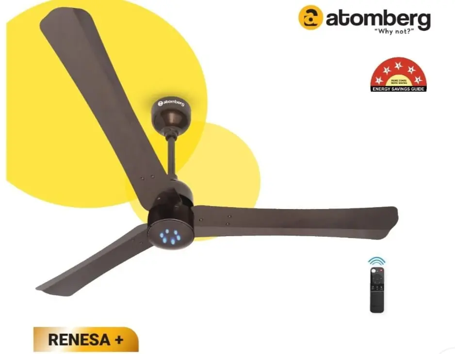 Picture of atomberg Renesa+ 56 inch, 35 Watt BLDC Motor With Remote, Energy Saving Ceiling Fan