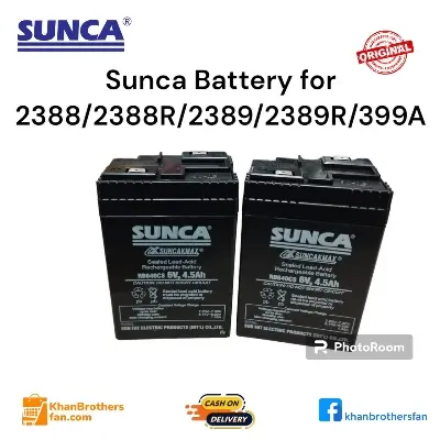 Picture of Sunca Battery for Rechargeable fan, Sunca Charger fan battery