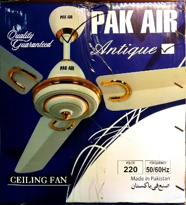 Picture of PAK AIR Antique Ceiling fan, 56 inch, RPM 330, Watt: 80, 10 years service warranty, Made in Pakistan