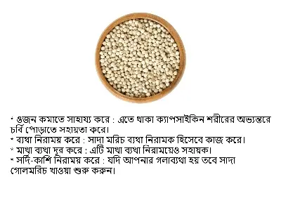 Picture of White Pepper-Gol Morich 50gm
