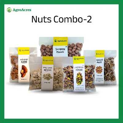 Picture of Nuts Combo-2 (Cashew nuts-100 gm, Almonds-100 gm, pistachio Nuts-100 gm, Walnuts-100 gm, Peanuts-100 gm)