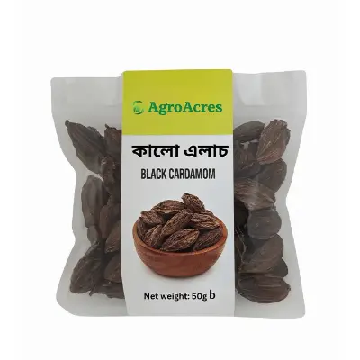 Picture of Black Cardamom 50gm / Black Elachi / kalo Elachi 100 gm