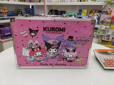 Picture of Magical Unicorn, Kuromi 145 Piece Art Set: Stylish Kit for Sketching, Painting, and Drawing with Portable Aluminum Box