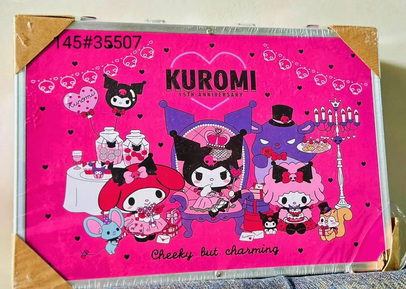 Picture of Magical Unicorn, Kuromi 145 Piece Art Set: Stylish Kit for Sketching, Painting, and Drawing with Portable Aluminum Box