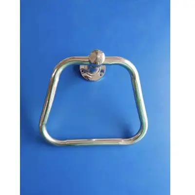 Picture of Triangle with Stainless Steel Towel Ring/Napkin Ring - Bathroom Towel Holder - Towel Hanger with Chrome Finish