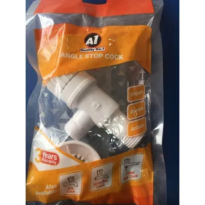 Picture of A1 angle stop cock (White)