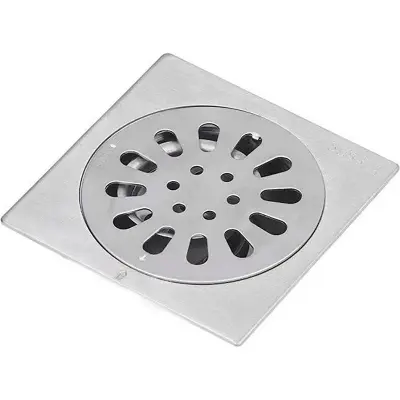 Picture of Bathroom/kitchen 5” floor drain conceal box jali (Silver)