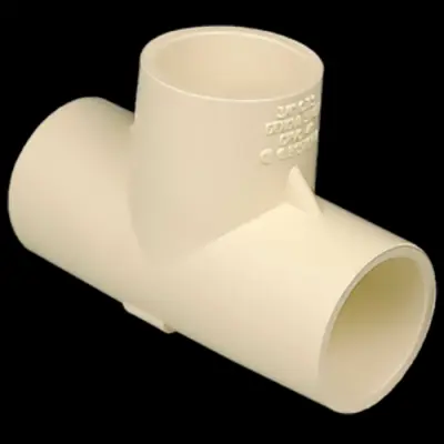 Picture of CPVC 3/4 INCH PLAIN TEE ERA 6 PCS (Off White)