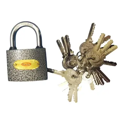 Picture of 63mm China Black Heavy Duty IRON Padlock Metal liver (Black)