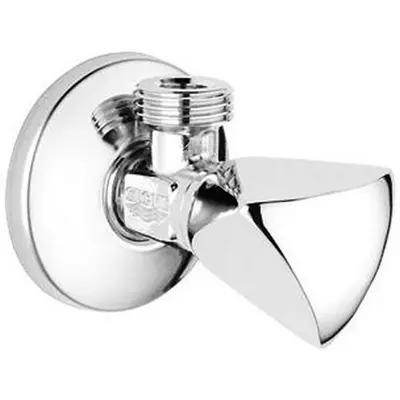 Picture of GROHE Metal Angle Valve 1/2 Inch, Chrome (Silver)