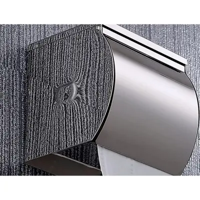 Picture of Sus 304 Stainless Steel Toilet Paper Holder Toilet Paper Holder Round Tissue Paper Roll Holder Toilet Paper Holder Toilet Paper Holder Wall Mounted Stainless Steel Brushed (Silver)