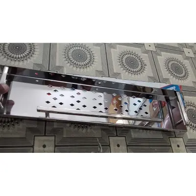 Picture of Bathroom Shower Shelf / Basin Shelf 20-21 Inch Bathroom Shelf Wall Mount Shower 100% Stainless Steel (Silver)