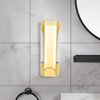 Picture of Wall Mounted Soap Dispenser 400ml Shower Dispenser for Family Shower Kitchen Gold | Soap Dishes & Dispensers | Bath-china
