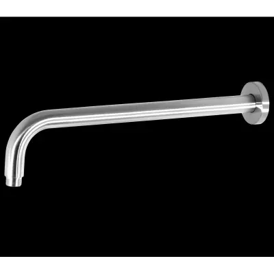 Picture of (14)" wall ceiling round shower arm stainless steel chromed bathroom shower accessories top shower head fixed pipe shower holder (Silver)