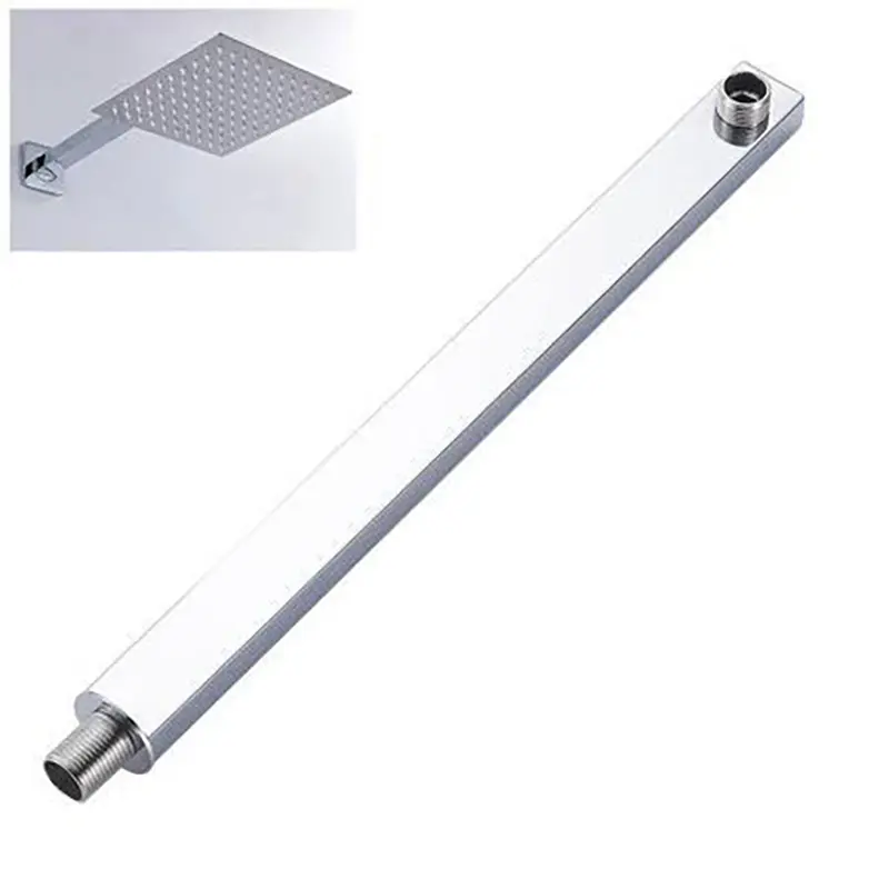 Picture of 40 Cm wall ceiling mounted shower arm stainless steel bathroom shower accessories (Silver)