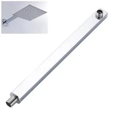 Picture of 40 Cm wall ceiling mounted shower arm stainless steel bathroom shower accessories (Silver)