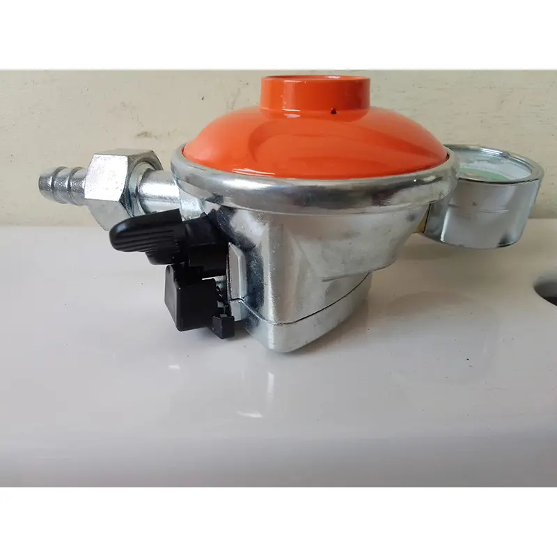 Picture of HAYAT Auto Safety GAS Regulator - High Quality Maximum Safety Device for LPG - 22MM with MeterMulticolor