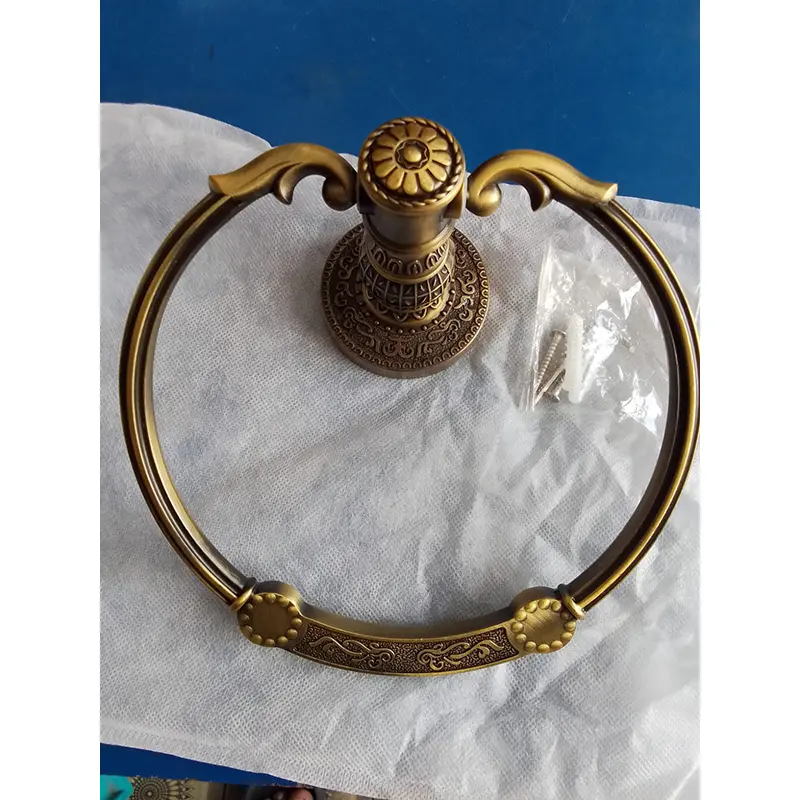 Picture of Antique Finished Bathroom Brass Towel Ring (Bronze)