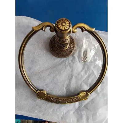 Picture of Antique Finished Bathroom Brass Towel Ring (Bronze)