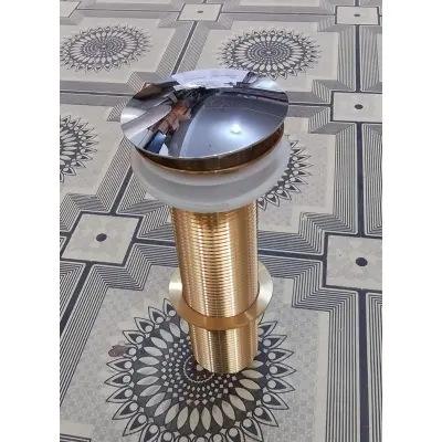 Picture of 7 inch Basin Pop Up Mushroom Waste Brass (Gold)