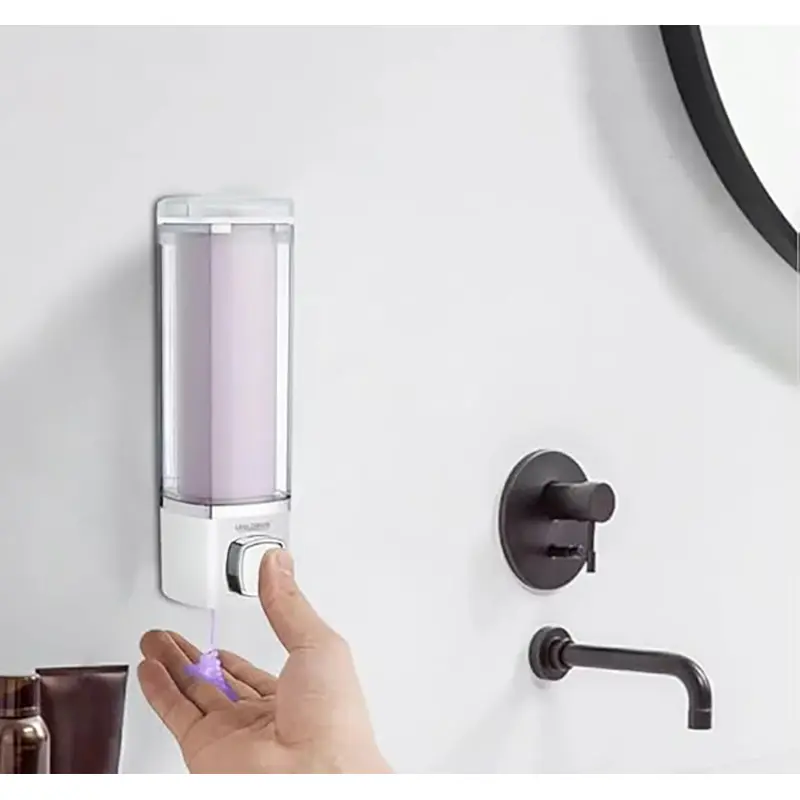 Picture of Shampoo & Soap Dispenser | Wall Mounted | Soap Dispenser for Kitchen & Bathroom | Refillable, Lightweight & Durable | Easy to Clean |- 250 ml