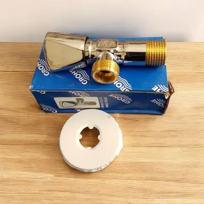 Picture of GROHE Metal Angle Valve 1/2 Inch, Chrome (Silver)