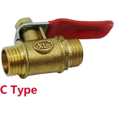 Picture of 1/4" Shut-off valve for LP or LPG valve, water pipe, brass globe valve, toilet shut-off, brass globe valve, straight1/4hose clump valve, 1/4 female valve