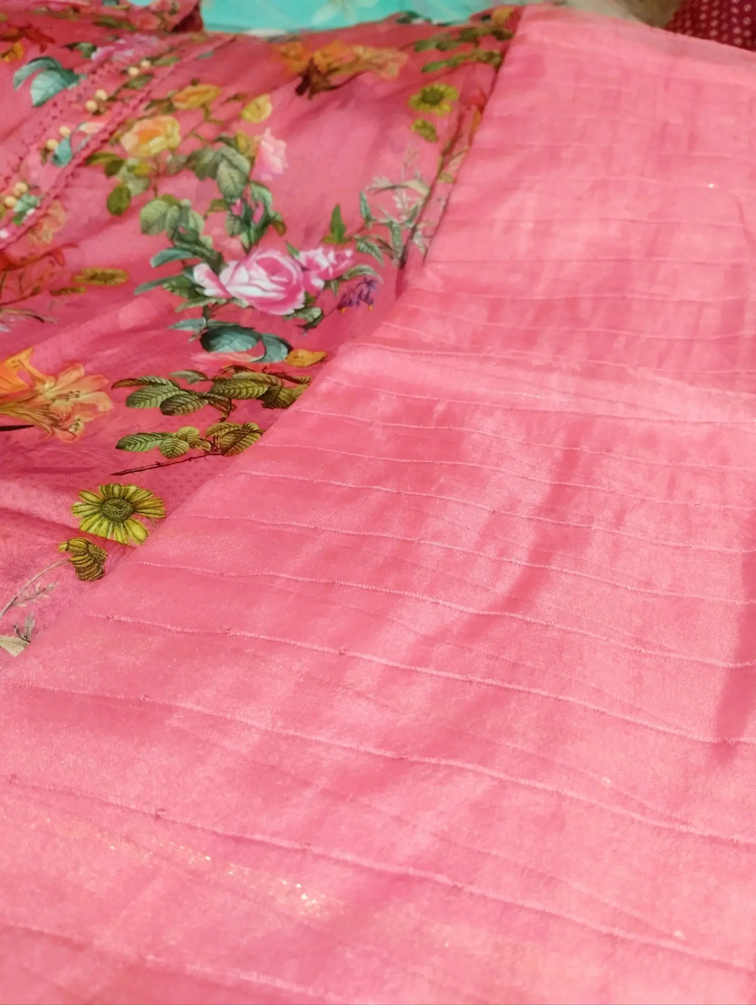 Picture of Linen (3 Pieces) Unstitched Salwar Kameez - Premium Quality Party Dress - Soft Comfortable and Beautiful Three Pieces Brown