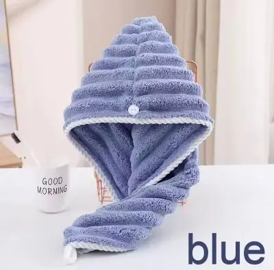 Picture of Premium Super Absorbent Microfiber Hair Drying Cap | Quick-Dry Hooded Towel for Women | Luxury Soft & Ultra-Absorbent Hair Wrap