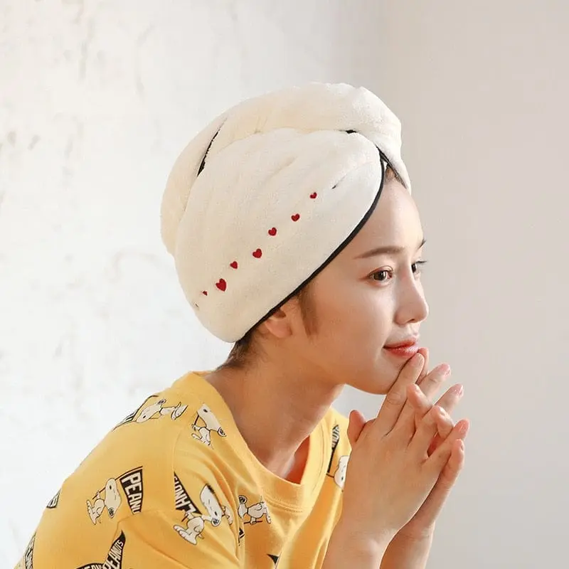 Picture of Comfortable Ladies Magic Hair Drying Towel | Quick Dry Microfiber Hair Wrap | Soft & Absorbent Bath Turban